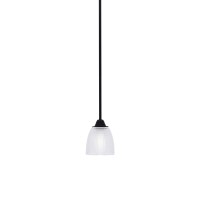 Paramount 1 Light Mini Pendant In Matte Black Finish With 5