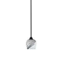 Paramount 1 Light Mini Pendant In Matte Black Finish With 6