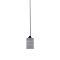 Paramount 1 Light Mini Pendant In Matte Black Finish With 4