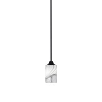 Paramount 1 Light Mini Pendant In Matte Black Finish With 4