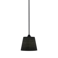 Paramount 1 Light Mini Pendant In Matte Black Finish With 10