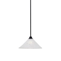 Paramount 1 Light Mini Pendant In Matte Black Finish With 12