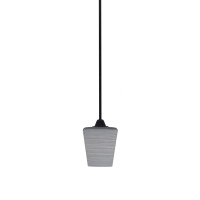 Paramount 1 Light Mini Pendant In Matte Black Finish With 6