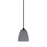 Paramount 1 Light Mini Pendant In Matte Black Finish With 8