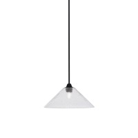 Paramount 1 Light Mini Pendant In Matte Black Finish With 16