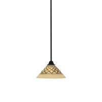 Paramount 1 Light Mini Pendant In Matte Black Finish With 10