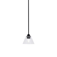 Paramount 1 Light Mini Pendant In Matte Black Finish With 7