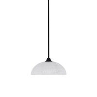 Paramount 1 Light Mini Pendant In Matte Black Finish With 13