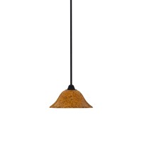 Paramount 1 Light Mini Pendant In Matte Black Finish With 10