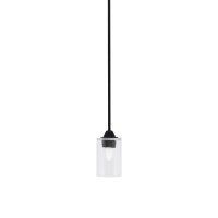 Paramount 1 Light Mini Pendant In Matte Black Finish With 4