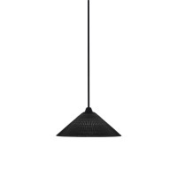 Paramount 1 Light Mini Pendant In Matte Black Finish With 16