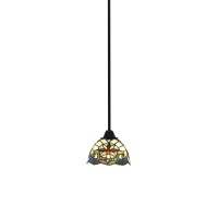 Paramount 1 Light Mini Pendant In Matte Black Finish With 7