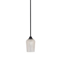 Paramount 1 Light Mini Pendant In Matte Black Finish With 5