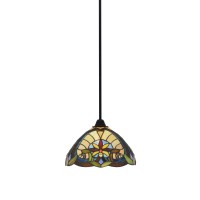 Paramount 1 Light Mini Pendant In Matte Black Finish With 12