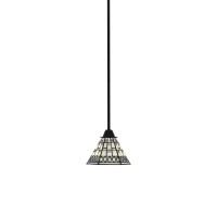 Paramount 1 Light Mini Pendant In Matte Black Finish With 7