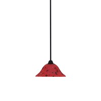 Paramount 1 Light Mini Pendant In Matte Black Finish With 10