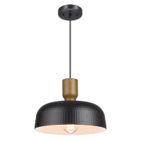 Darkaway Industrial Pendant Light Fixtures Ceiling Hanging With Hammered Metal Shade Black Pendant Light For Kitchen Island Lig