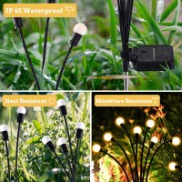 Shukan 2 Pack 10Led ?????????? ?????????????? ????????????, Solar Garden Lights Outdoor Ip65 Waterproof, Swaying When Wind Blows, Solar Swaying Light For Yard Patio Pathway Decoration (Warm White)