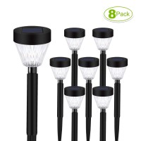 Ridalux Solar Pathway Lights 8 Pack Solar Lights Outdoor Waterproof Garden Lights Auto Onoff Solar Lights For Outside Landscape