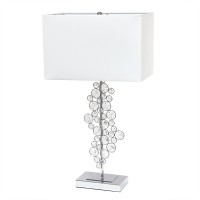 Lumiluxxe 2625 Tall Crystal Glitz And Glam Table Lamp