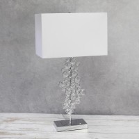 Lumiluxxe 2625 Tall Crystal Glitz And Glam Table Lamp