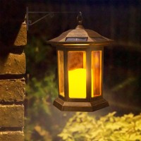 Solar Lantern Outdoor, Outdoor Hanging Candle Lanterns Led Lights - Pvc Waterproof Solar Lights Decorative Lantern Lights For Table,Outdoor,Party