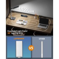 Lepower Bright Led Desk Lamp 900Lm 24W Touch Control Desk Light With Dual Usb Charging Ports Eyecaring Table Light With 50 D