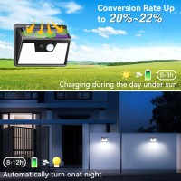 Solar Outdoor Lights Motion Sensor [140 Led/8 Packs] Solar Security Motion Lights Outdoor With 3 Lighting Modes Wireless Solar Powered Lights Waterproof For Outside Wall Garden Fence Backyard Deck