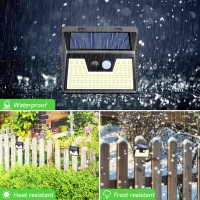 Solar Outdoor Lights Motion Sensor [140 Led/8 Packs] Solar Security Motion Lights Outdoor With 3 Lighting Modes Wireless Solar Powered Lights Waterproof For Outside Wall Garden Fence Backyard Deck