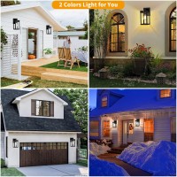 Solar Porch Lights Outdoor Aqonsie Solar Sconce Lights Outdoor With 3200K 6500K Bulb Solar Garage Light With 3 Lighting Mode