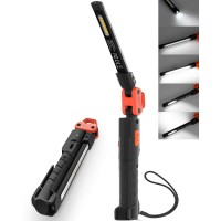 Anylight Rechargeable Work Light 400Lm Mechanic Work Light Magnetic Flashlight With 230 Rotate And Hook Led Work Light For Car