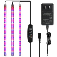 Ipower 40W Led Plant Grow Light Strips Full Spectrum For Indoor Plants With Auto Onoff 3912H Timer 10 Dimmable Levels 48 Led