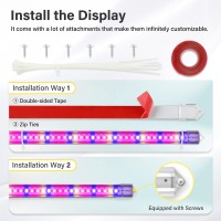 Ipower 60W Led Plant Grow Light Strips Full Spectrum For Indoor Plants With Auto Onoff 3912H Timer 10 Dimmable Levels 48 Led