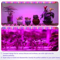 Ipower 60W Led Plant Grow Light Strips Full Spectrum For Indoor Plants With Auto Onoff 3912H Timer 10 Dimmable Levels 48 Led