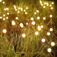 Solar Garden Lights 4 Pack 48 Led Solar Firefly Lights With 2 Lighting Mode Sway By Wind Waterproof Solar Christams Outdoor