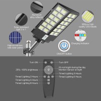 Deepn 4200W Solar Street Lights Outdoor Waterproof 450000 Lumens Dusk To Dawn Solar Flood Lights Outdoor Motion Sensor Led Sola