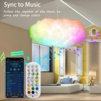 Zokon 3D Big Cloud Lightning Light Kit Decorations For Adults And Kids Indoor Home Bedroom Usb Plug Model 01