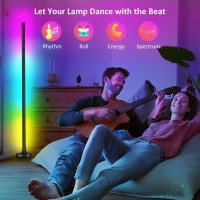 Ysj Rgb Led Corner Floor Lamp Led Floor Lamp Corner Led Lamp Corner Light Color Changing Lamp With Remote And App Control Diy M