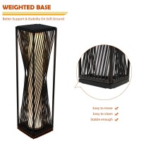 Solar Yard Outdoor Solar Floor Lamp Resin Wicker Solar Light Outdoor Waterproof For Yard, Garden, Pathway, Deck, Dazzle Dance