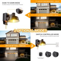 Ehaho Porch Lights With Outlet Dusk To Dawn Outdoor Light With Outlet Builtin Waterproof Antirust Lantern Outside Light With