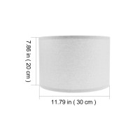 Uonlytech Chandelier Drum Lamp Shade, E27 Base Barrel Lamp Shade Medium Drum Shades Light Cover For Table Chandelier Wall Lamp, 30X30X20Cm