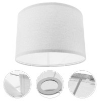 Uonlytech Chandelier Drum Lamp Shade, E27 Base Barrel Lamp Shade Medium Drum Shades Light Cover For Table Chandelier Wall Lamp, 30X30X20Cm