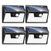 Peasur Solar Outdoor Lights [4 Pack/140Led], Motion Sensor Outdoor Lights Ultra-Bright, Solar Powered Security Lights 3 Working Modes, Solar Lights Outdoor Waterproof For Outside Garden Yard (500Lm)