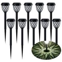 Ruhotili Solar Outdoor Lights, Solar Lights Outdoor Waterproof Ip65, Bright Powered By Solar Garden Lights For Patio, Yard, Driveway Decoration (10 Pack)