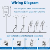 Sunvie Led Landscape Lighting Kit Low Voltage Landscape Lights With Transformer Low Voltage Pathway Lights Aluminum Landscape Sp