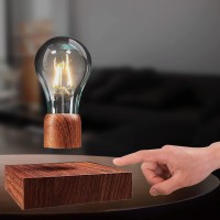 Exekoml Levitating Light Bulb, Magnetic Levitation Rotating Bulb Night Lights, Floating Led Light Bulb Desk Lamp For Unique Gifts, Desk Tech Toys, Room Home Office Decor