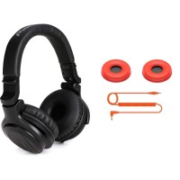 Pioneer Dj Hdj-Cue1-Bt On-Ear Bluetooth Dj Headphones - Black Hc-Cp08-M - Cue1 Series Ear Pad And Cord (Orange)