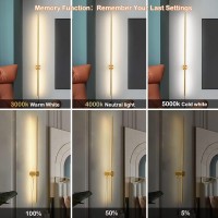 Ditoon Modern Plug In Wall Sconces Set Of Two,Gold Plug In Wall Light With Remote,Wall Lamp With Plug In Cord, Led Wall Light With Memory Function, Original Brand Lighting