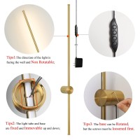 Ditoon Modern Plug In Wall Sconces Set Of Two,Gold Plug In Wall Light With Remote,Wall Lamp With Plug In Cord, Led Wall Light With Memory Function, Original Brand Lighting