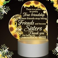 Jetec Friend Gifts For Women Friends Christian Birthday Religious Gift Night Light Inspirational Led Light For Birthday Holiday Lamp To My Bestie Gifts Table Decor (Friends Become Sister)